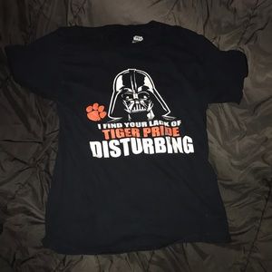 Short Sleeved Star Wars/Clemson T Shirt